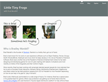 Tablet Screenshot of littletinyfrogs.com